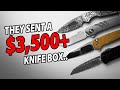 Unboxing a mystery package full of knives  valued at over 3500