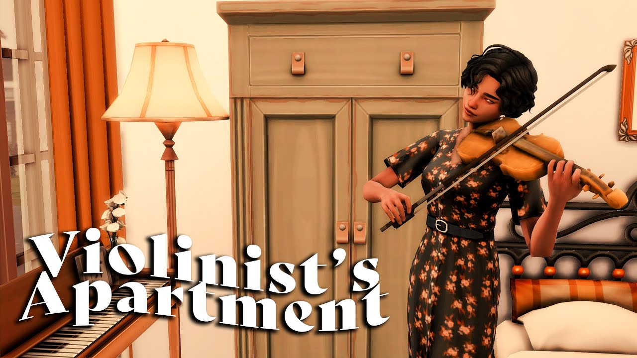 Violinist's Apartment Speed Build CC The Sims 4 YouTube