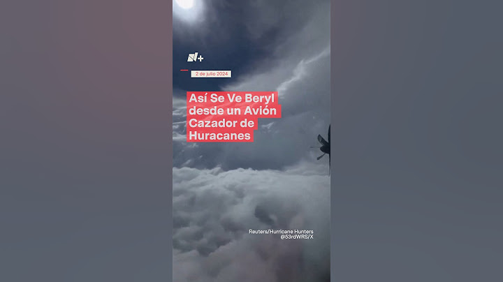Huracán Beryl: Así se ve desde un avión cazador de huracanes - N+ #Shorts