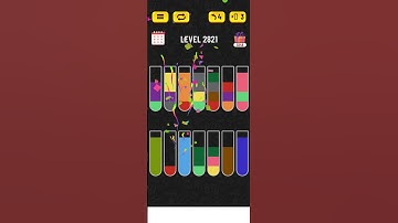 Water sort puzzle - Level 2821 #games #watersortpuzzle #level2821 #puzzle #watersort #gaming #game