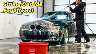 BMW Z3 Getting It's First Wash After Sitting For 3 Years!