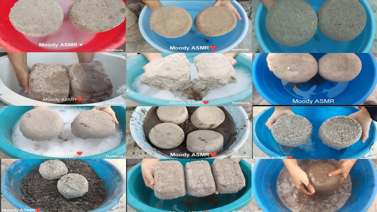 ASMR Edits Some Random Clips of Only Water Crumbling Compilation🥰||Soft& Crunchy Textures Crumbles✨💥