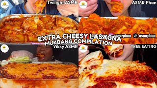 Asmr Extra Cheesy Lasagna Mukbang Compilation Best Italian Food Eating Show