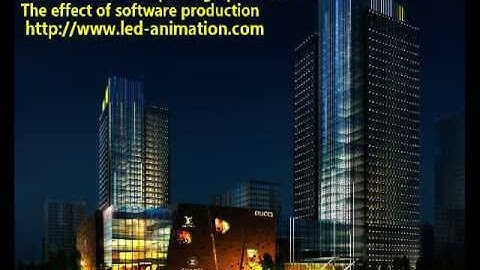 building lighting,LED lighting effect works from Professional LED animation software