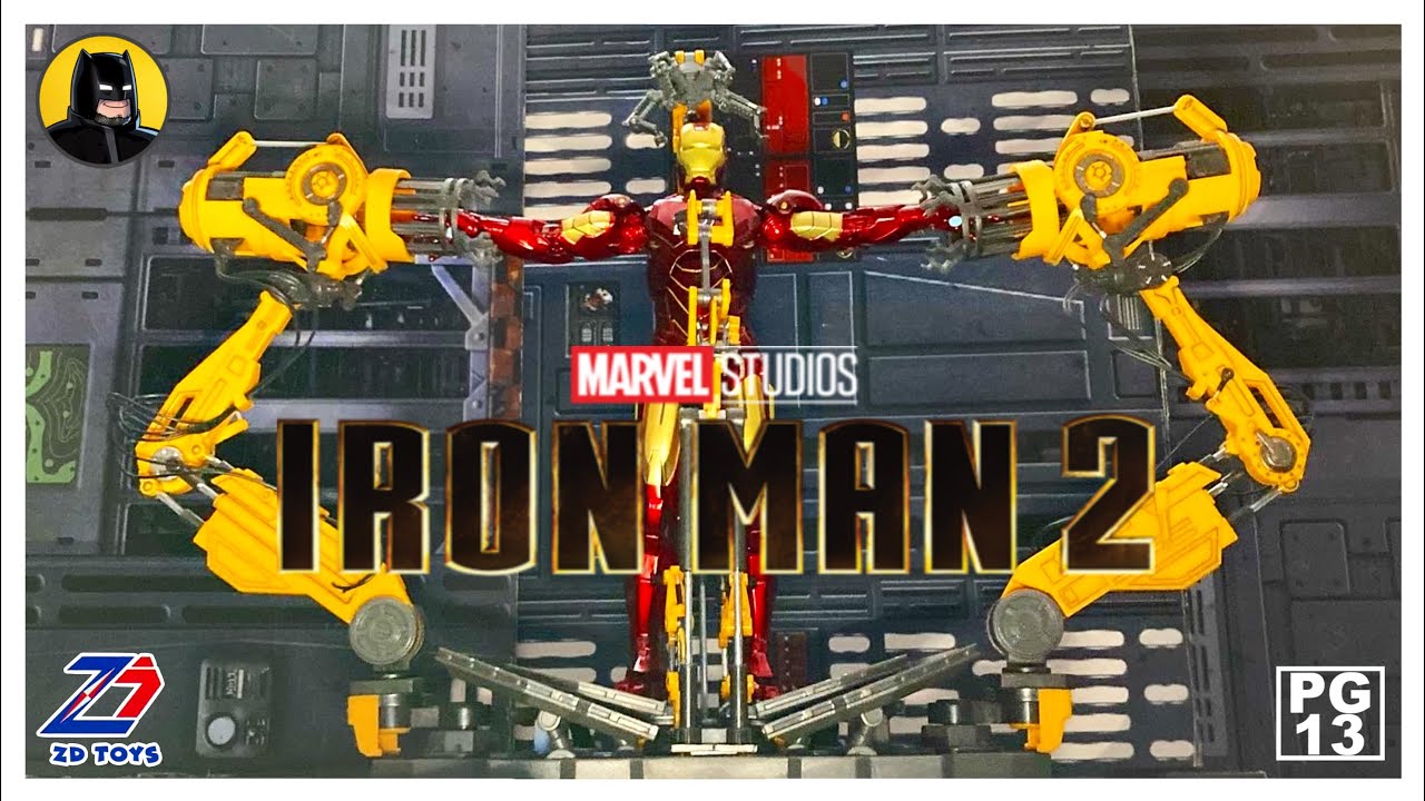 ZD TOYS | IRON MAN 2: Iron Man Mark IV with Suit up Gantry | Review en Español