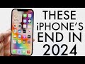 These iphones will end in 2024