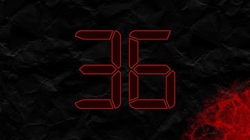 Countdown from 36 to 0 in RED