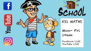 KS1 MATHS at 10am in THE SHED SCHOOL Friday 15th May