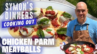 Michael Symon's Chicken Parmesan Meatballs with Soft Polenta | Symon's Dinners | Food Network screenshot 2