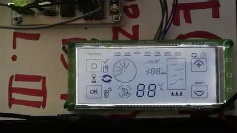 LCD-AV-CBS106B00 with HT16C22 and AT42QT1070 segment test