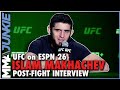 Islam Makhachev: Khabib 'paid for everything' leading up to win | UFC on ESPN 26