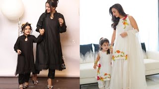 Eid special mother & daughter fancy dress designs/Maa or beti ki summer ki dressing ideas