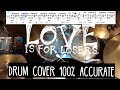 Love Is For Losers Drum Cover (EXACTLY how Billie Plays it W/Tabs) (The Longshot)(Green Day)