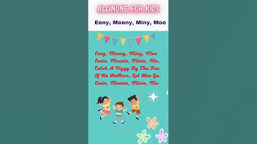 eenie meenie minie mo #nurseryrhymes