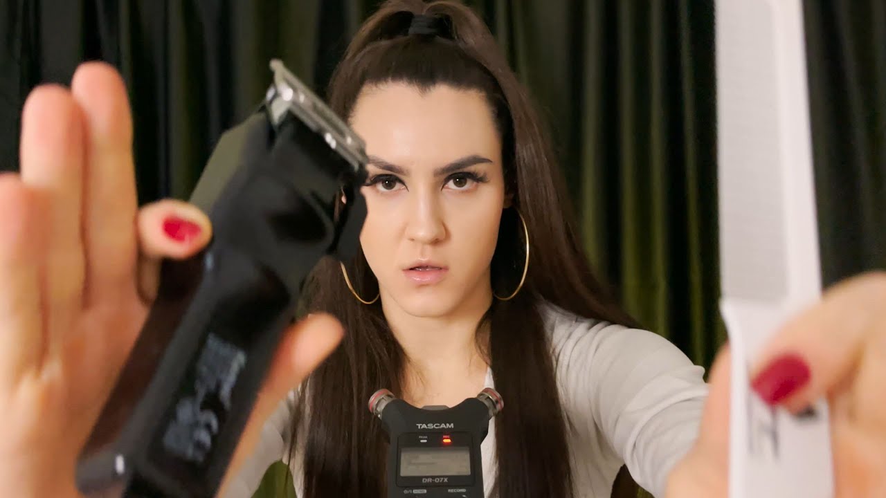 ASMR Caótico Barbearia Mandy Sweet deixando você bonito!! Barber Shop!!