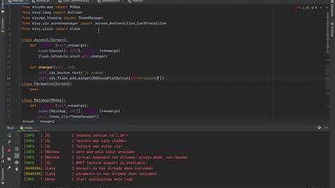 4- Application mobile avec python-Kivy:  manipulation des widgets