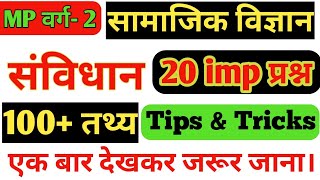 Polity Gk in hindi Top 20 Questions संविधान के 20 महत्वपूर्ण प्रश्न।