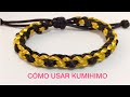 Pulsera  TEJIDO con KUMIHIMO / ⭐ TUTORIAL FRIENDSHIP BRACELET