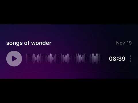 Songs of wonder mix beat