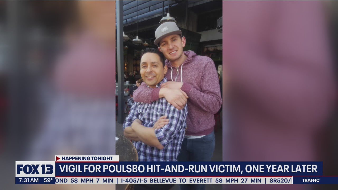 Vigil for Poulsbo hit-and-run victim, one year later | FOX 13 Seattle ...