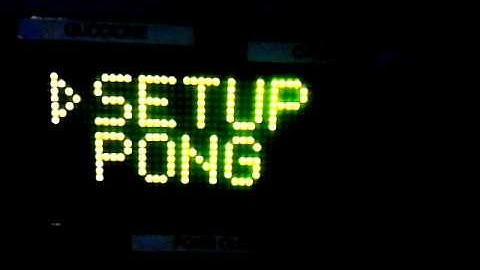 Pong Clock versione 5.0