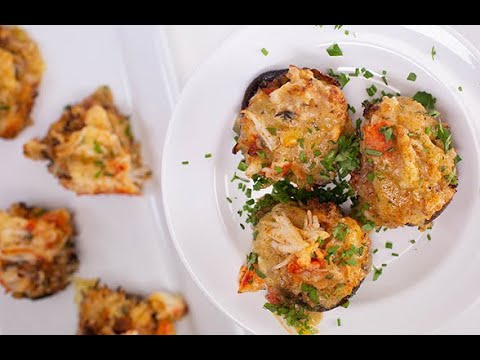 How To Make Crab & Cheddar Stuffed Mushrooms By Rachael | Rachael Ray Show