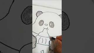 cute baby Panda drawing 🎨sketch arts #drawing #sketch #art #shorts #viral