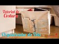 Tutorial de Costura - Organizador de Tela - Bolsillo Organizador - Storage bag with pocket