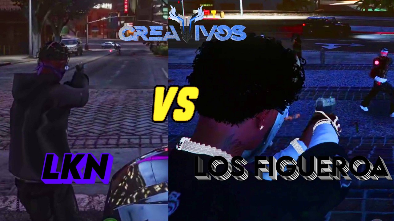 LKN VS LOS FIGUEROA TIROTEO | Creativos RP V3