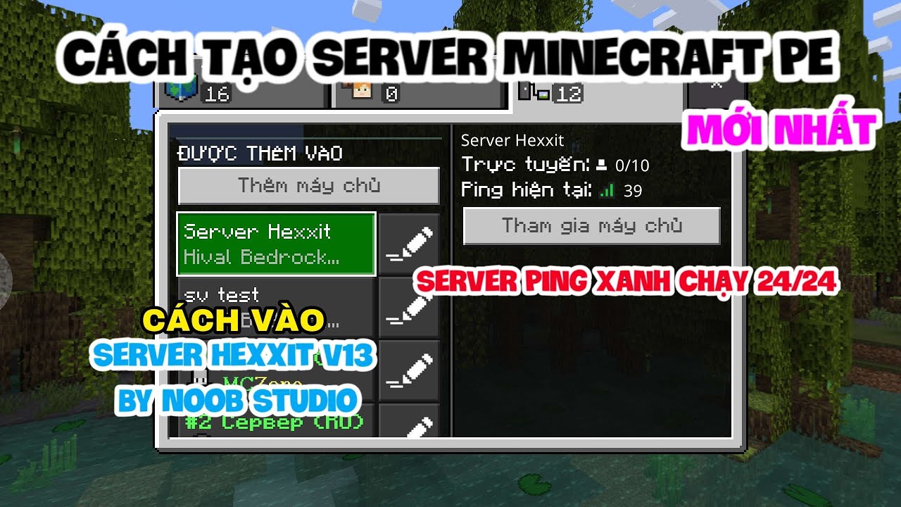 Server Smp Text Cách Tạo Server SMP Mới Nhất 2026 Có Ping, Xanh Chạy 24/24 Giống YTB ...