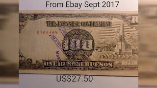 #7 Philippines - Japanese Occupation 100 Pesos with Marking's Guerrillas Overprint