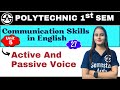 #27 Unit-5 : Active And Passive Voice | New Syllabus 2024-25 | Bteup 1st Semester