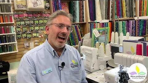 Easy 3 thread rolled hem on the Babylock Victory Serger