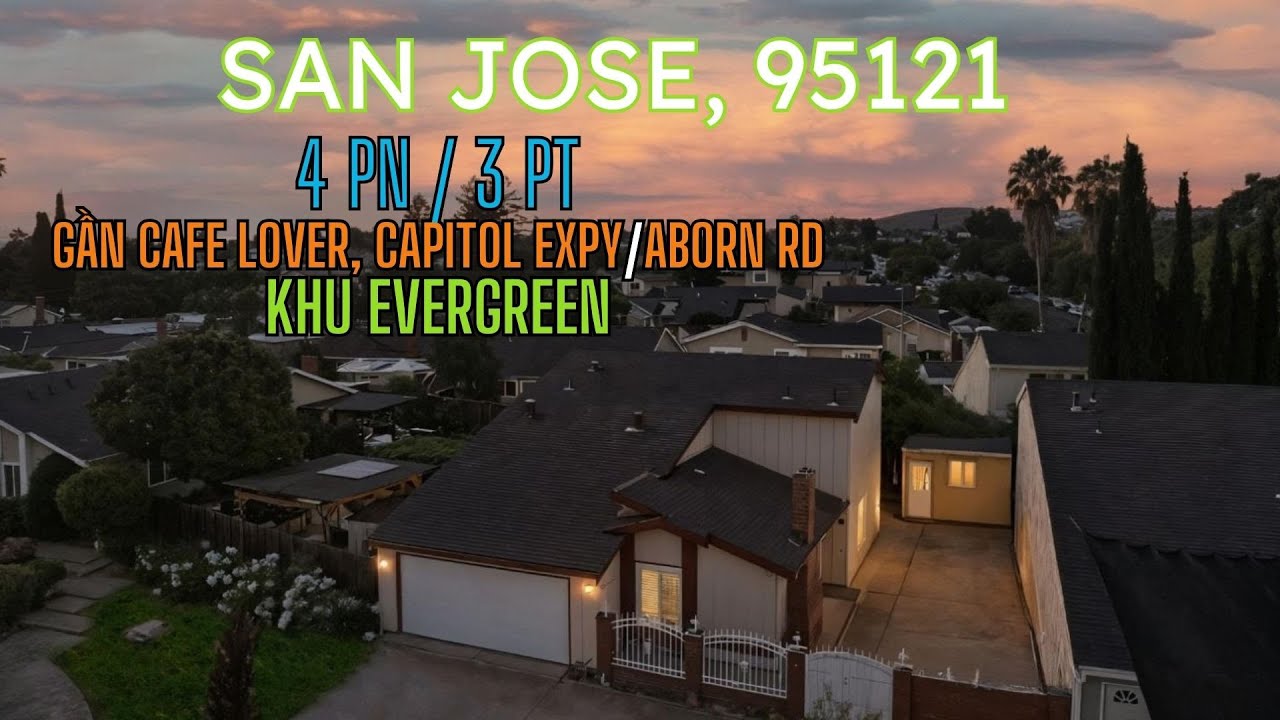 Trung tâm Everygreen, chỉ vài phút đến khu VN.  Nhà hàng VN, trường học tốt và fwy 101 chi 3 phút