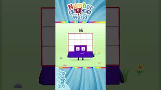 Numberblocks World - Meet Numberblock Sixteen and Learn How to Trace the Number 16 | BlueZoo Games