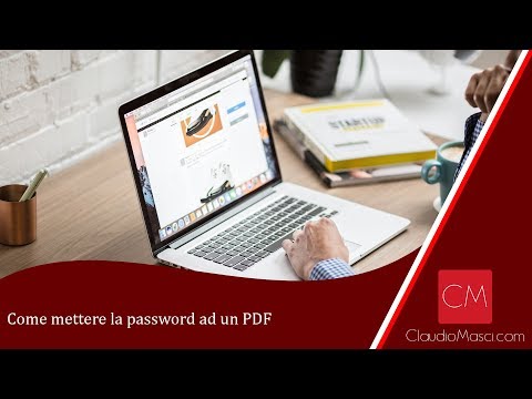 Come mettere la password ad un PDF