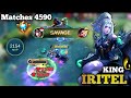 SAVAGE!! One Shot Dead King Of iritel Gameplay | Top Global iritel | Best Build - Mobile Legends