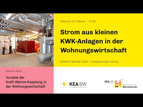 24.02.2021: Strom aus kleinen KWK-Anlagen in der Wohnungswirtschaft