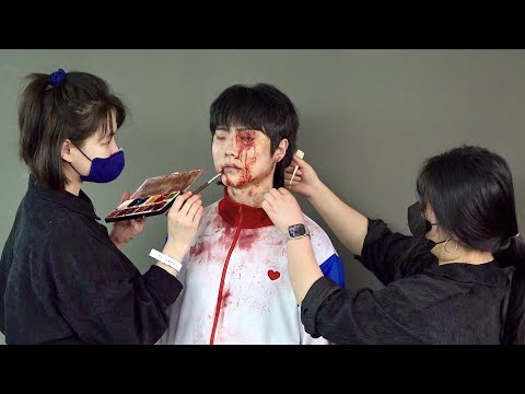 Видео: All of Us Are Dead - особый процесс макияжа Гви-нам. Корейский визажист фильмов о зомби