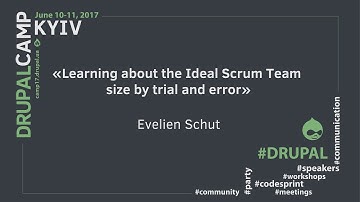 The Agile Movement Learning about the Ideal Scrum Team size by trial and error from Evellen Schut