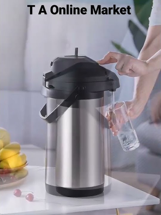 3L/5L LIT STAINLESS STEEL AIRPOT HOT TEA COFFEE DRINKS VACUUM