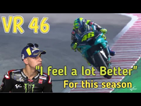 VR 46 " I feel a lot better " | FQ 20 pole position
