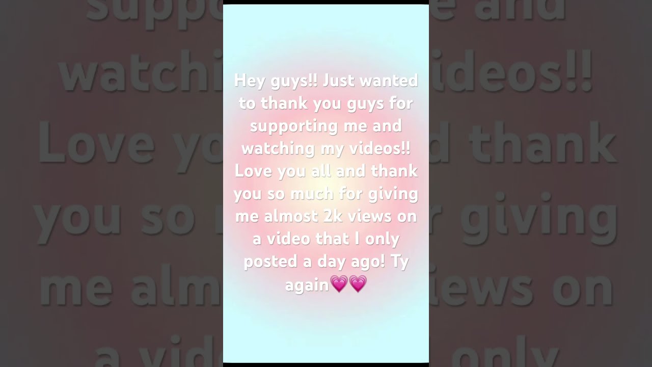 Tysm Guys 