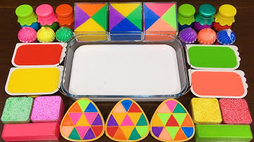 Mixing Random Things into GLOSSY Slime!! Satisfying RAINBOW Video