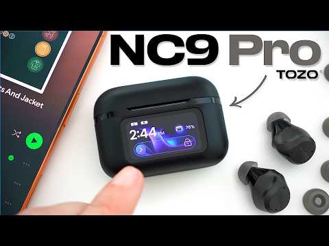 Earbuds With A Touchscreen Case! NEW TOZO NC9 Pro Review