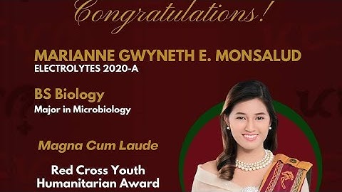Road to Sablay2022: 50th UPLB Commencement Exercises /Monsalud, Marianne Gwyneth E. #MAGNA CUM LAUDE