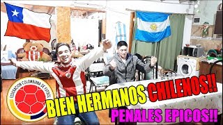 CHILE 0(5) COLOMBIA 0(4) | REACCIÓN DE HINCHAS ARGENTINOS A LOS PENALES | COPA AMÉRICA 2019