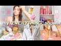My everything shower routine  haircare skincare  hygiene essentials