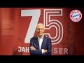 Imperial honor for franz beckenbauer in the fc bayern museum  75 years of kaiser