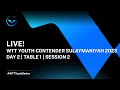 live | Day 2 | WTT Youth Contender Sulaymaniyah 2023 | Session 2